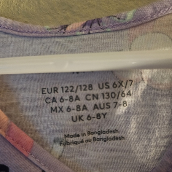 H&M Kids Dress - Lavender with Unicorn and Rainbow - Picture 3 of 3